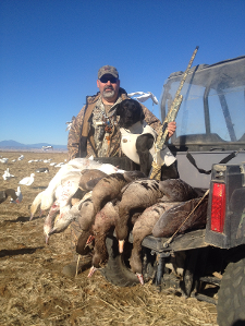 Hunter with Dog and Birds
