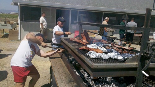 Men at BBQ